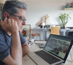 Enric Millo en la reunión online de CARUE-2