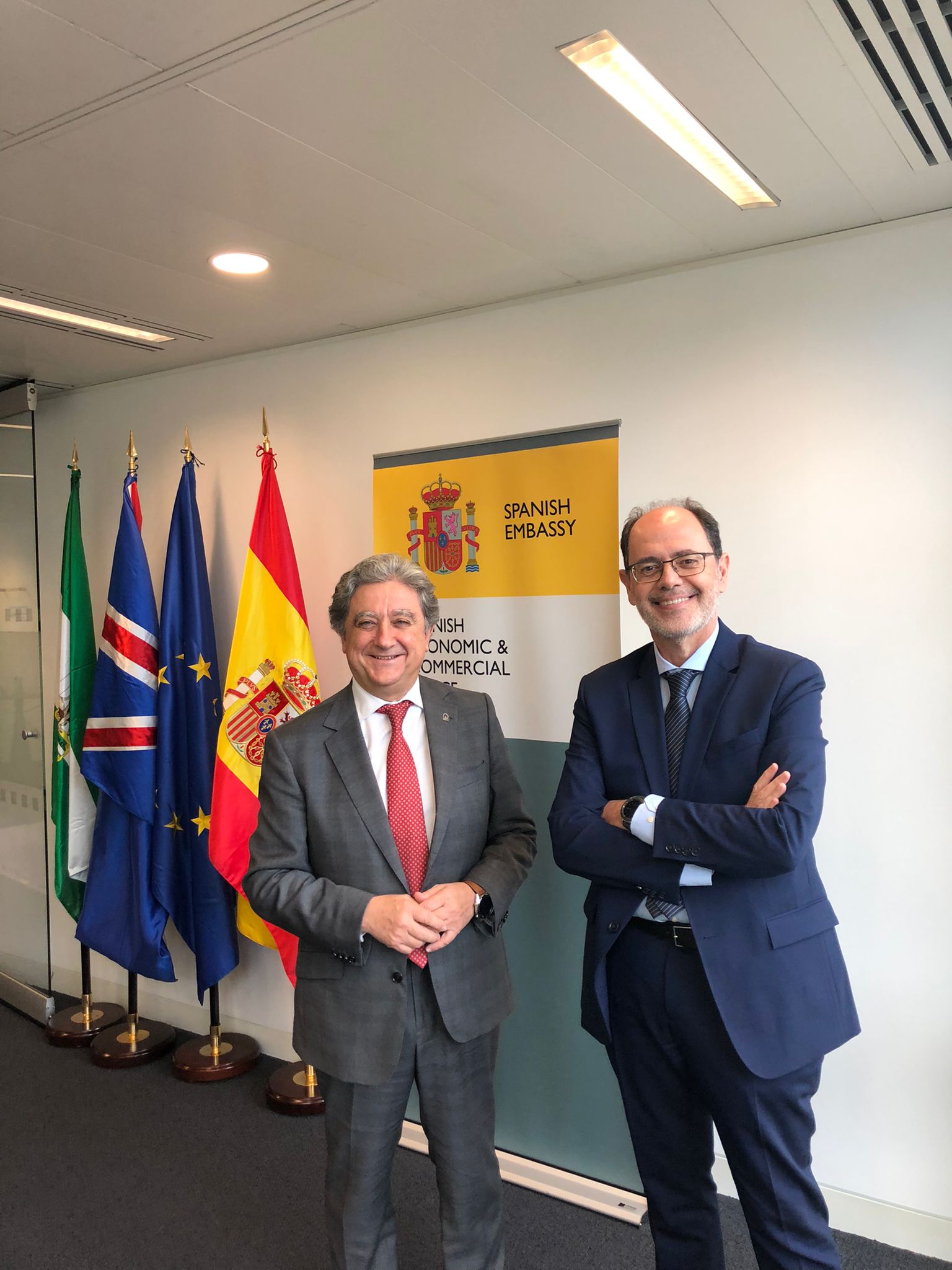 Enric Millo se ha reunido con Rafael Ortega, Consejero Comercial de la Embajada Española en Londres